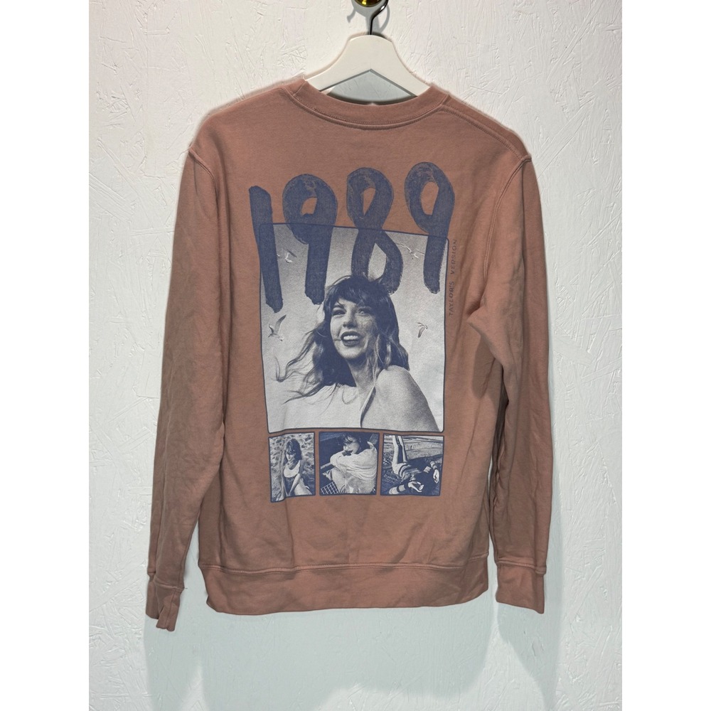 Taylor Swift 1989 Taylors Version Rose Crewneck Sweatshirt XS Merch Rose Pink